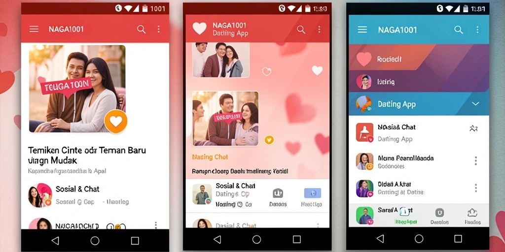 Antarmuka NAGA1001 yang bersahabat dan intuitif untuk pengguna dating.
