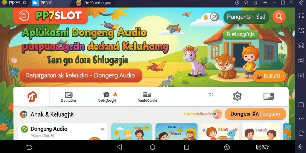 Antarmuka user-friendly PP7SLOT untuk pengalaman dongeng audio yang menyenangkan.
