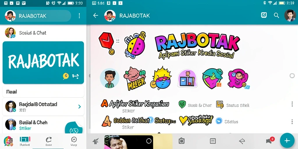 Tampilan antarmuka RAJABOTAK yang menarik dan mudah digunakan.