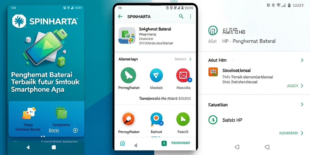 Tampilan antarmuka SPINHARTA yang sederhana dan mudah digunakan.