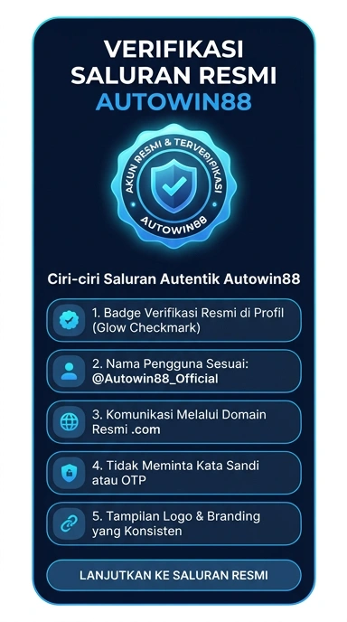 Tampilan kanal resmi autowin88